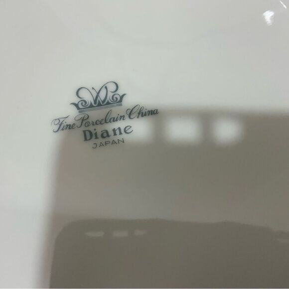 Wade Diane Fine Porcelain China of Japan Dinner Plate 10.25"  Set of 4 B7 - Picture 4 of 8